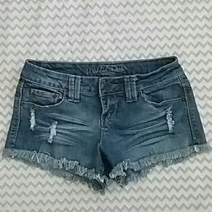 Denim shorts